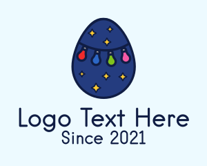Event Planning - Christmas Light Egg logo design