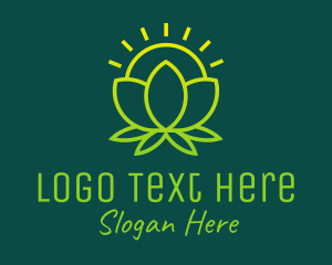 Gradient Lotus Flower  Logo