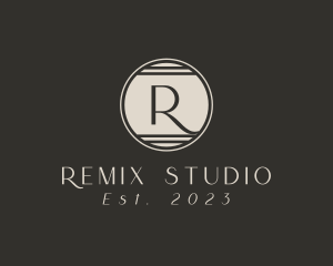 Retro Sunset Studio logo design