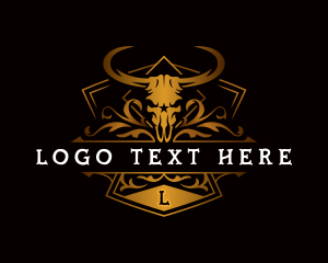 Steakhouse - Bull Horn Ranch logo design