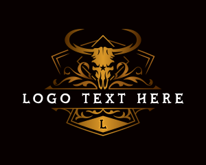 Buffalo - Bull Horn Ranch logo design