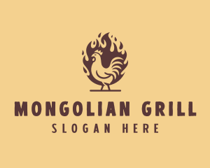 Grill Chicken Restaurant logo design