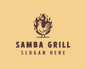 Grill Chicken Restaurant logo design