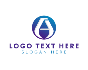 Round - Advertising Startup Business Letter A logo design