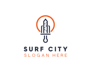 Urban City Sword  logo design