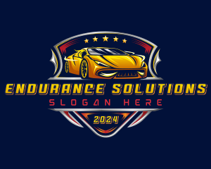 Car Racing Automotive logo design