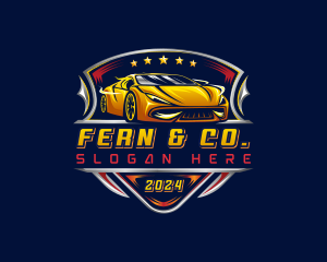 Car Racing Automotive logo design