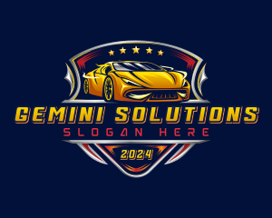 Car Racing Automotive logo design