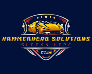 Car Racing Automotive logo design