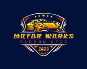 Motor - Car Racing Automotive logo design