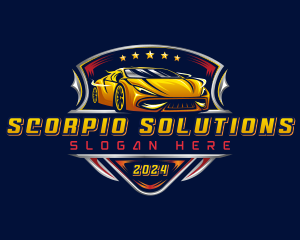 Car Racing Automotive logo design