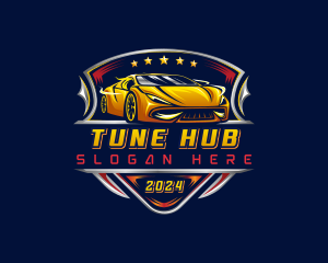 Car Racing Automotive logo design