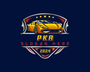 Car Racing Automotive logo design