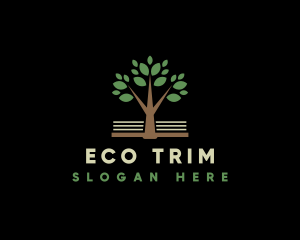 Eco Tree Book Organization logo design