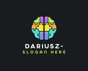 Jigsaw - Brain Jigsaw Puzzle logo design