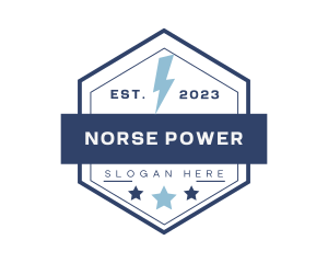 Power Electric Lightning logo design