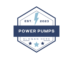 Power Electric Lightning logo design