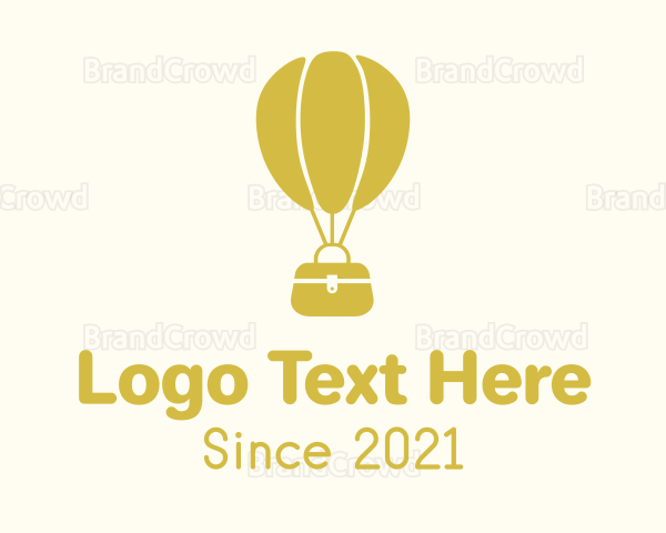 Yellow Air Balloon Bag Logo