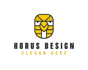 Egyptian Bird Horus logo design