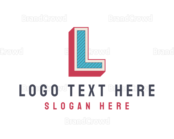 Retro Style Boutique Letter L Logo