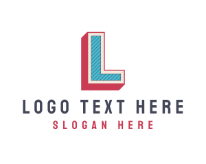 Glamorous - Retro Style Boutique Letter L logo design