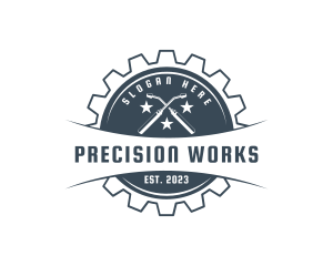 Fabrication Metalwork Machinist logo design