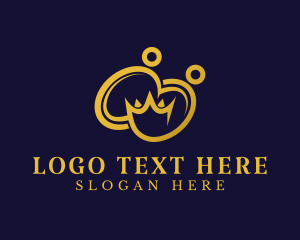 Gold - Royal Ring Crown logo design