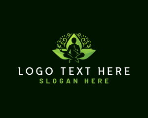 Lotus - Yoga Fitness Wellness logo design
