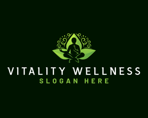 Yoga Fitness Wellness logo design