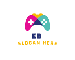 Game Streaming - Colorful Mosaic Controller Video Game logo design