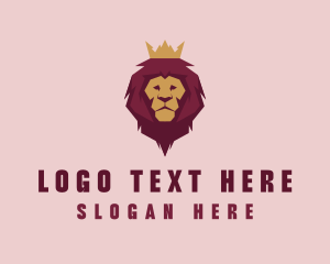 Luxury - Royal Lion King logo design