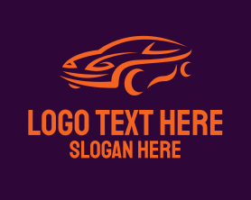 Car - Orange Automotive Car logo design