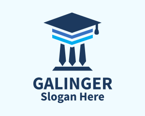 Graduation Cap Pillar  Logo
