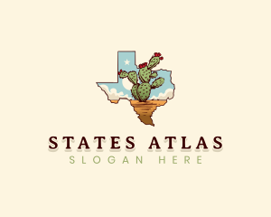 Pear Cactus Texas  logo design