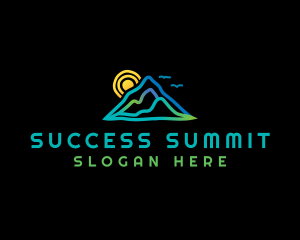 Outdoor Mountain Summit logo design