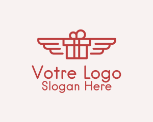 Flying Gift Monoline Logo