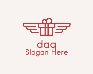 Clean - Flying Gift Monoline logo design