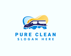 Clean Bubbles Car Sponge logo design