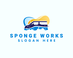 Sponge - Clean Bubbles Car Sponge logo design