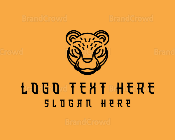 Tiger Head Avatar Logo