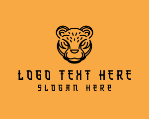 Cheetah - Tiger Head Avatar logo design