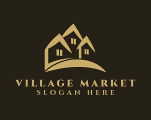 Village - Residential Village Property logo design