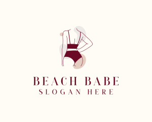 Women Fashion Bikini logo design