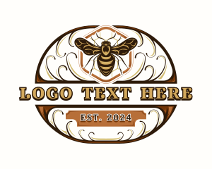 Beeswax - Organic Honey Bee logo design