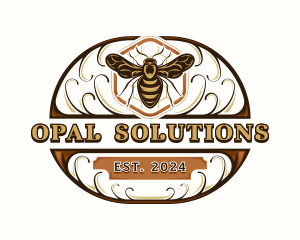 Organic Honey Bee Logo