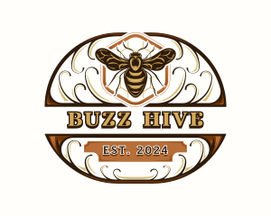 Organic Honey Bee logo design