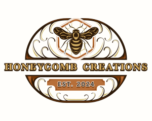 Beeswax - Organic Honey Bee logo design