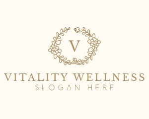 Wellness Floral Decor  logo design