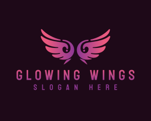 Angel Wings Wellness logo design