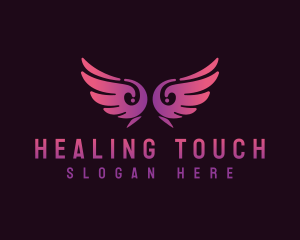 Angel Wings Wellness logo design